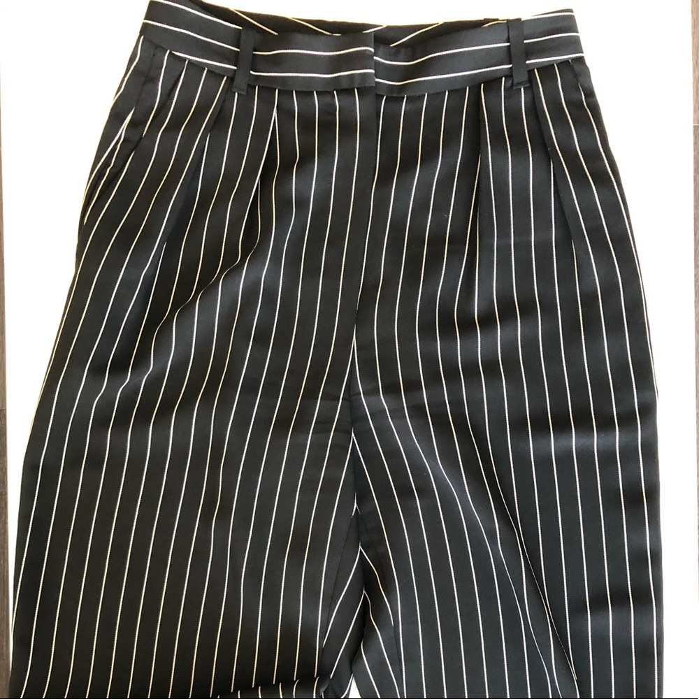 Babaton Modesto Black and White Striped pants